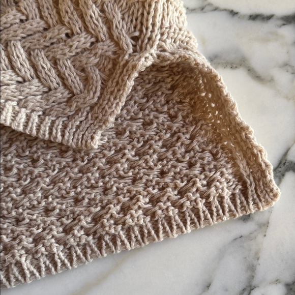 Hem & Thread Cozy Cable Knit Turtleneck Cowl-neck Sweater Women’s size L - Picture 13 of 14